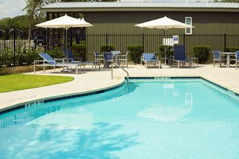 Resort-style swimming pool